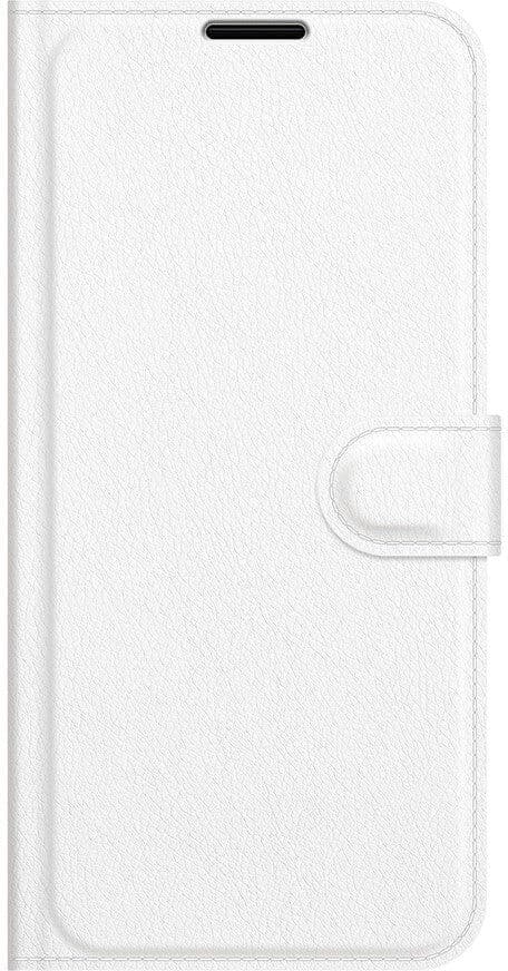 INCOVER Asus Zenfone 8 Flip Litchi Imiteret Læder Flip Cover - Hvid