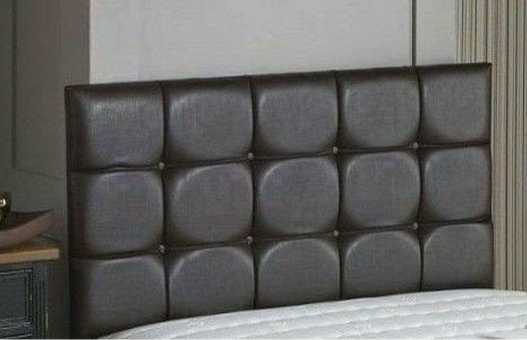 17 Stories Kable Upholstered Headboard Silver Small Double (4')
