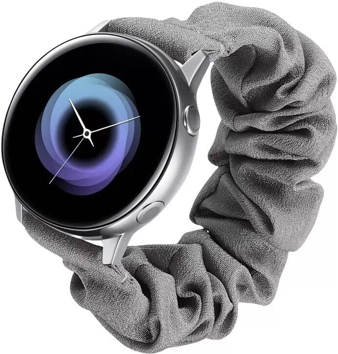 INF Bracelet de Montre Élastique Imprimé 18mm Argenté Compatible avec Samsung/Huawei - Confort & Style