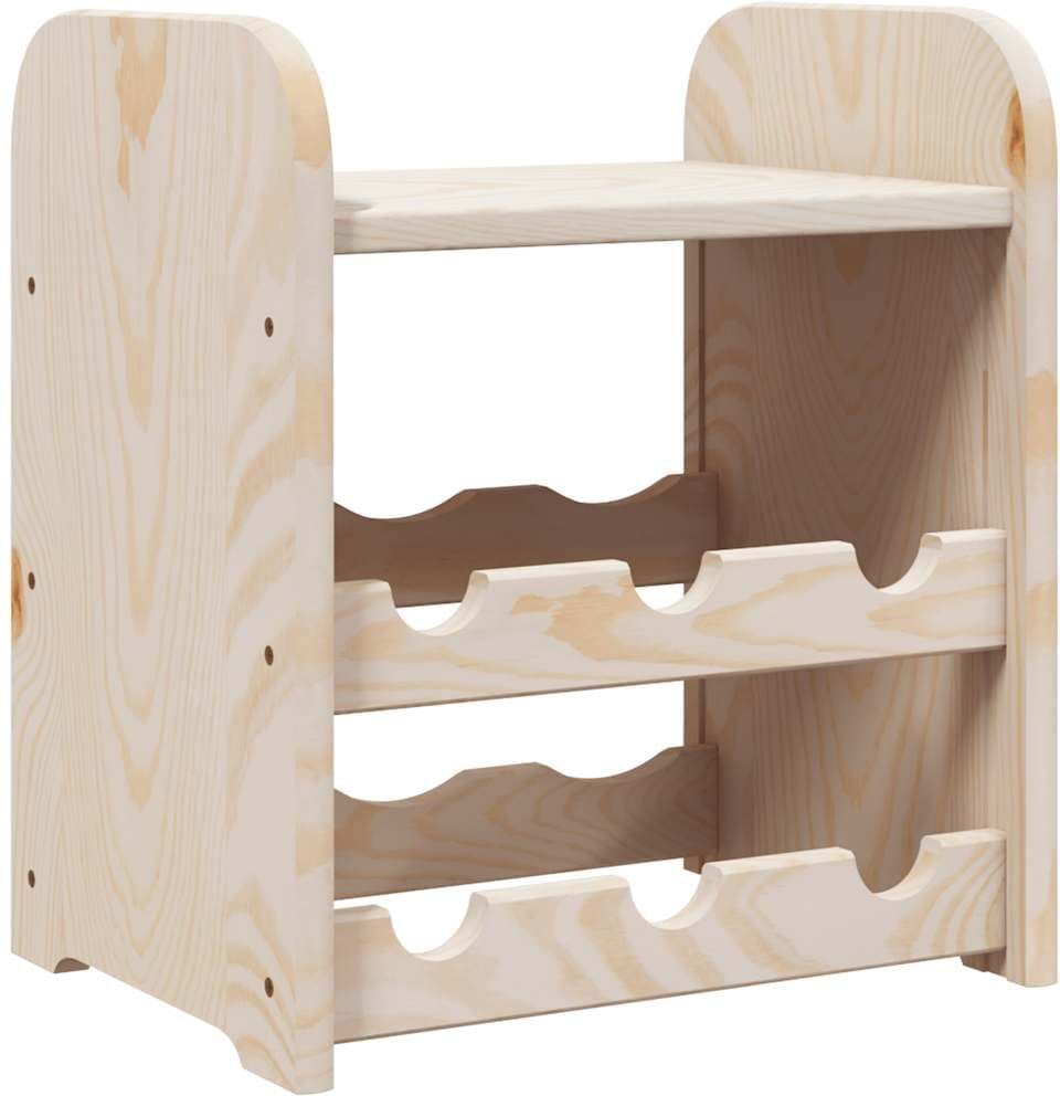 vidaXL Casier à vin avec panneau supérieur 33x25x37 cm bois pin massif