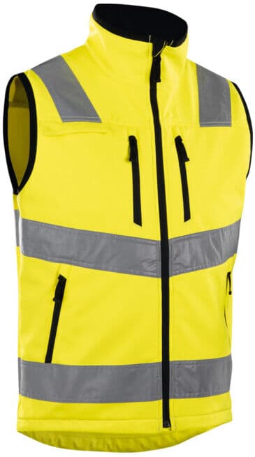 Blakläder Gilet de signalisation softshell, Jaune, Taille unisexe: 2XL (304925173300XXL)