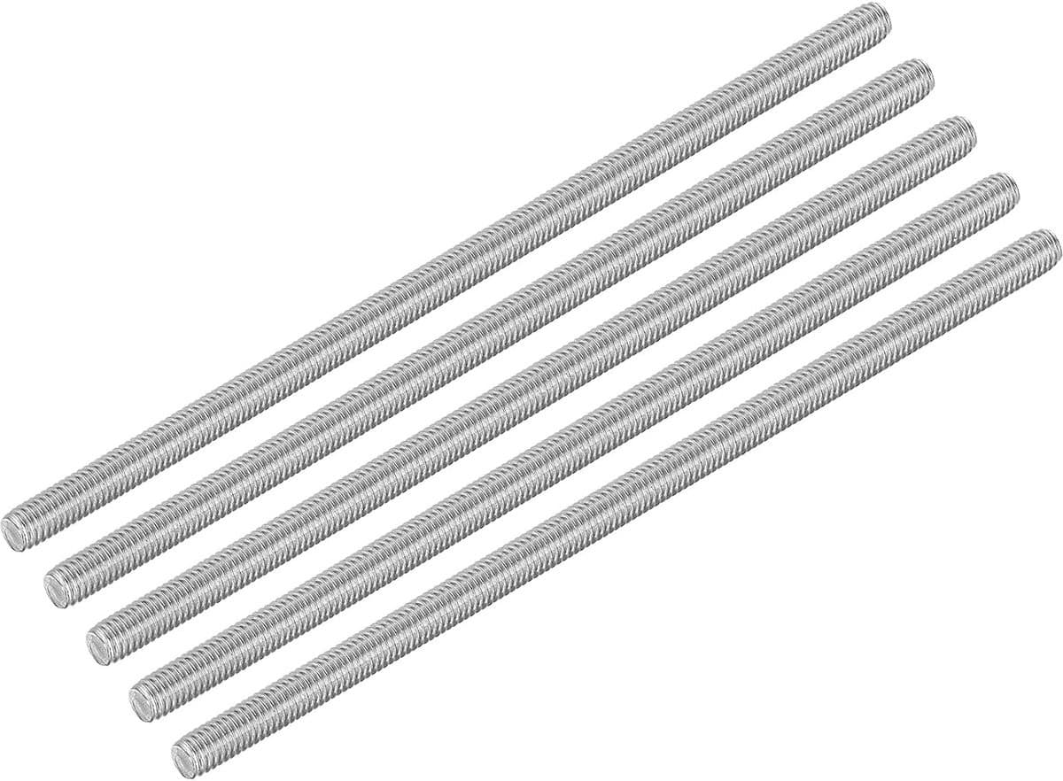 15 stuks M6 x 150 mm volledige draadstang van 304 roestvrij staal met rechtse schroefdraad