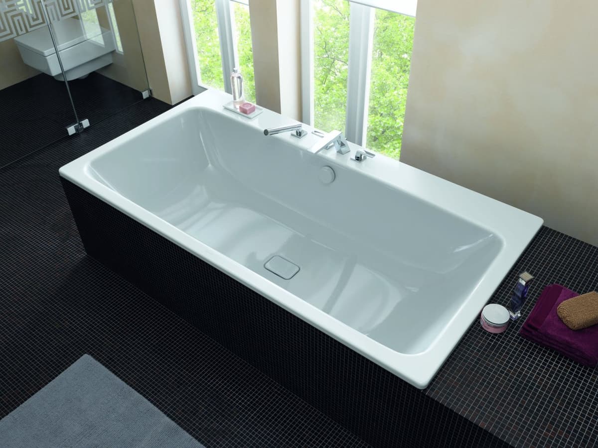 Kaldewei Badewanne ASYMMETRIC DUO Modell 744, 1900x1000 mm, manhattan, mit Griffloch, 274410110199 274410110199