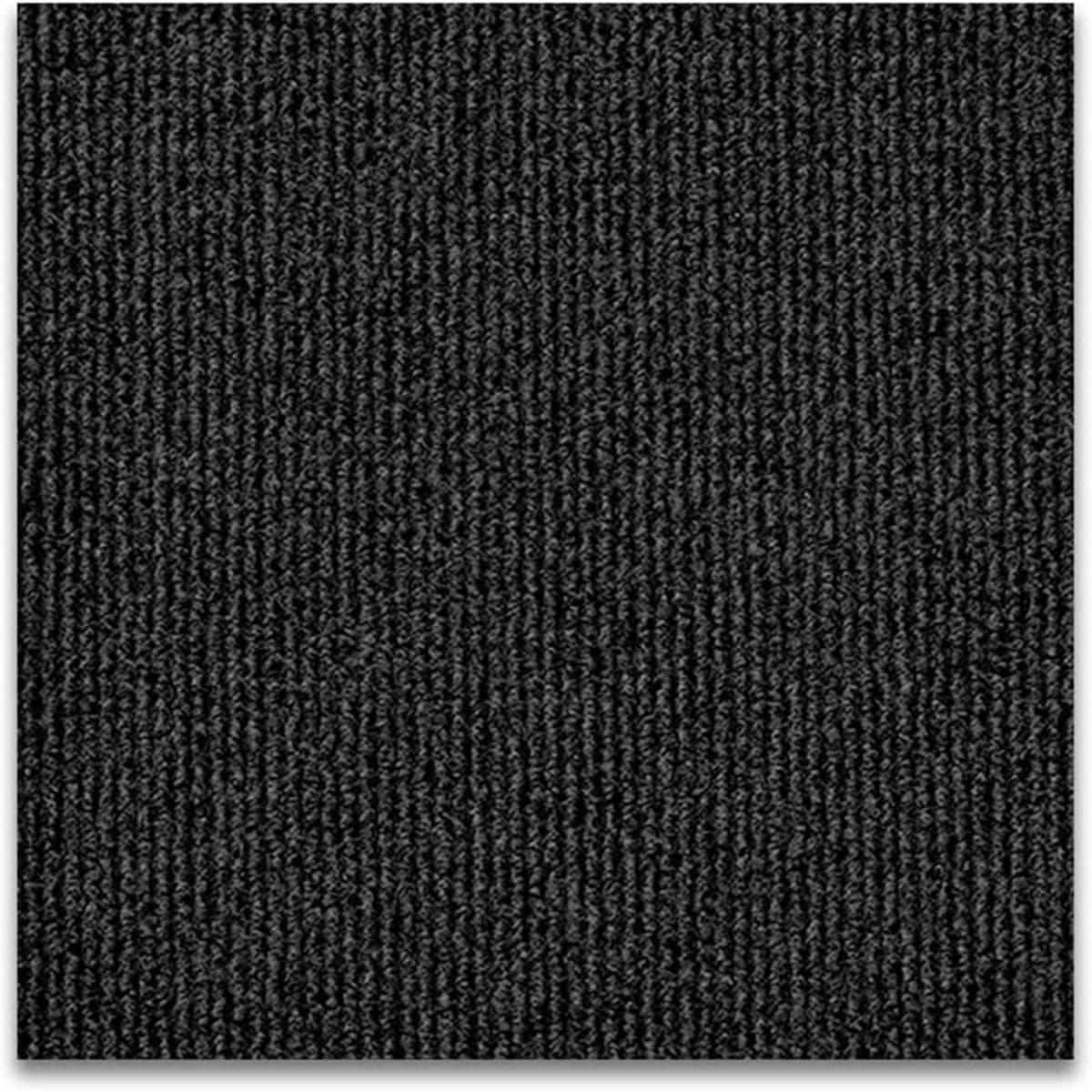 Zelfklevende tapijttegels zwart - Antislip vloertegels voor vloerrenovatie - 40 x 40 cm