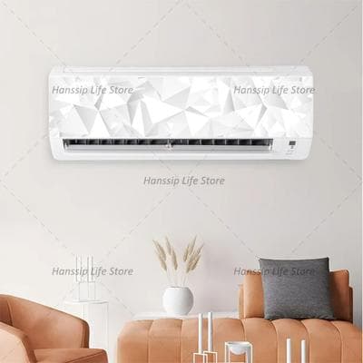 Uplift Picks 3D Geometric Air Conditioner Sticker Abstract AC Cover Wall Panel Decal flourescent Pink 75x20 Cm