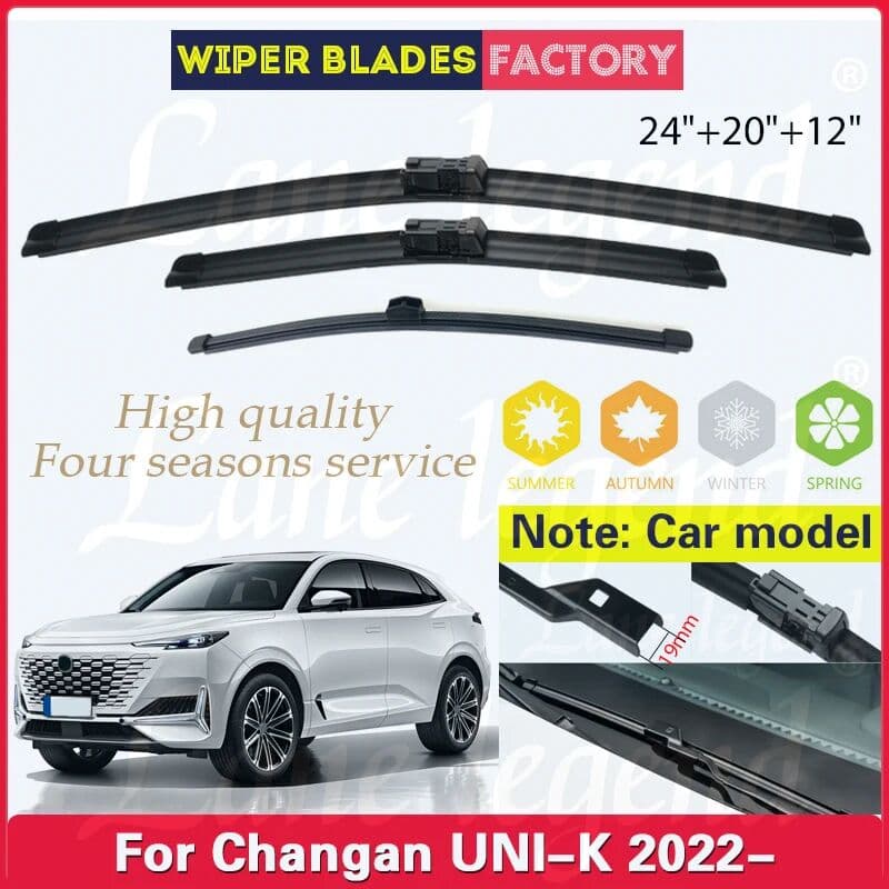 Sivir For Changan UNI-K UNIK 2022 1generation Front Rear Wiper Blades Windscreen Windshield Clean Window Car Accessories 24