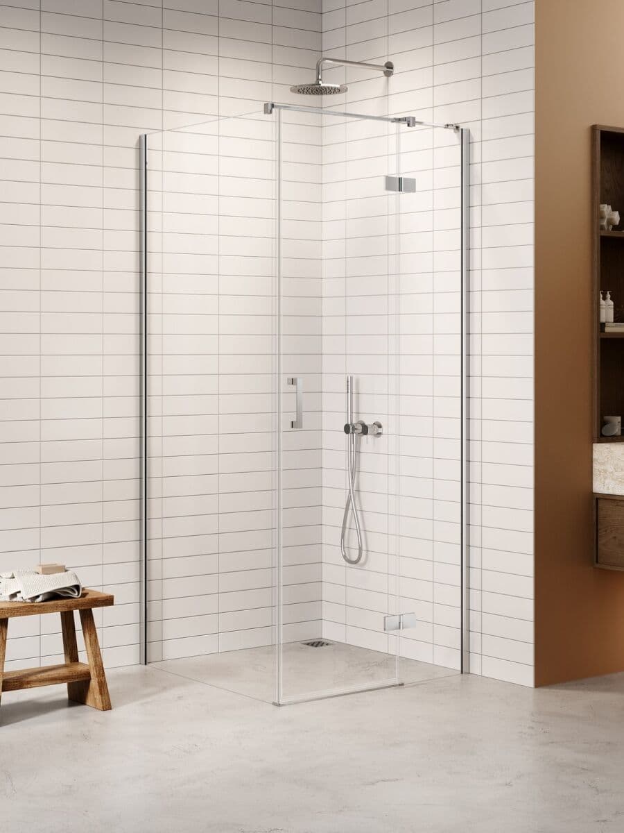 New Trendy Nesta kabina 120x90x200 cm prawa wspornik równoległy przejrzyste K-3652