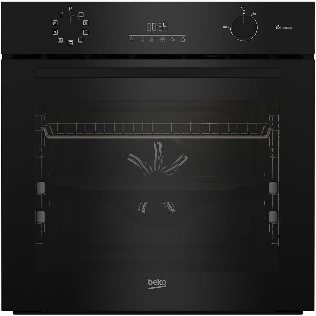 Beko Horno multifunción con 9 funciones y pirólisis -BCBIM17300KSBMPBC. Negro