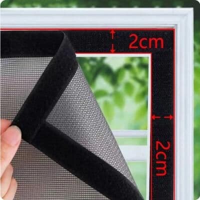 Uplift Picks Self Adhesive Black Mosquito Window Screen Mesh For Easy Summer Protection 60 Cm 170 Cm