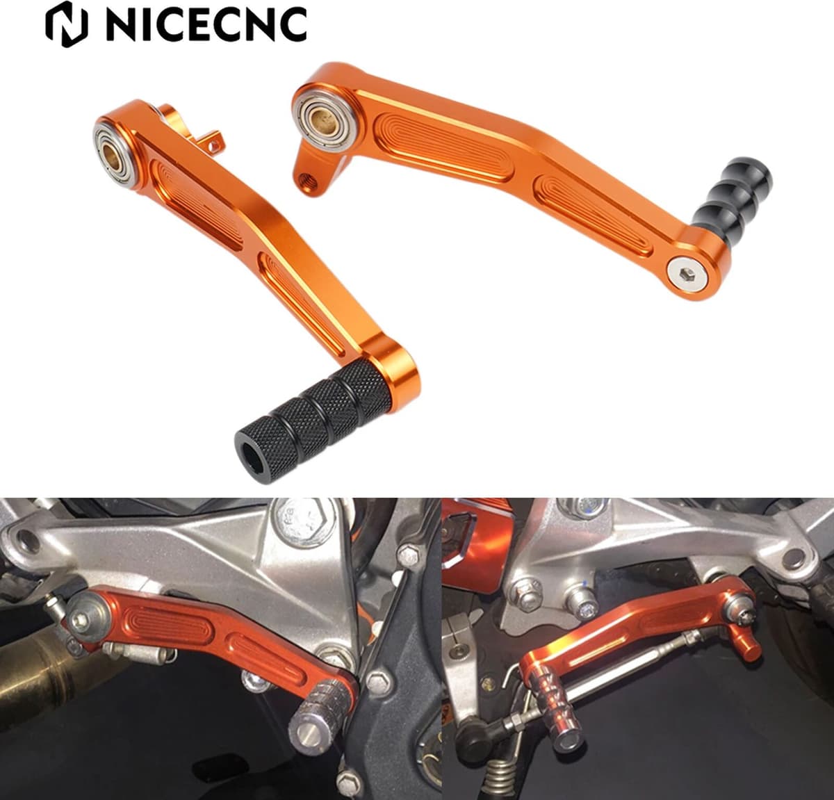 NICECNC CNC Billet Motorcycle Brake Pedal Lever Gear Shift Lever For KTM Duke RC 125 200 390 RC125 RC200 RC390 Duke125 Duke390 Duke200