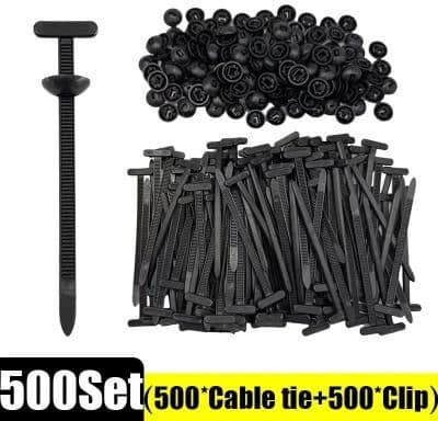 Useful Little Things Nylon Auto Fastener Clips Cable Tie Buckle Wire Management Clips 1000pcs