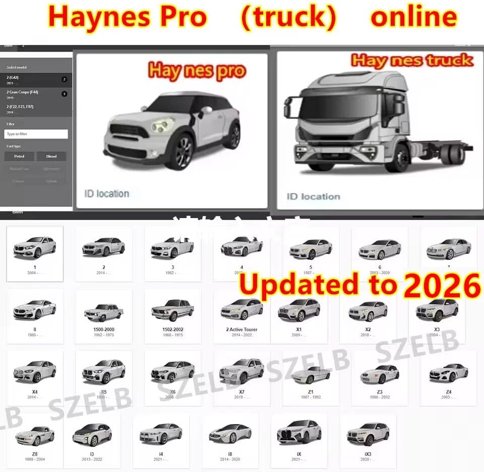 NONE Haynes Pro And Haynes Pro Truck  2026 Online Account for Car Repair Tools Auto Maintenance Software