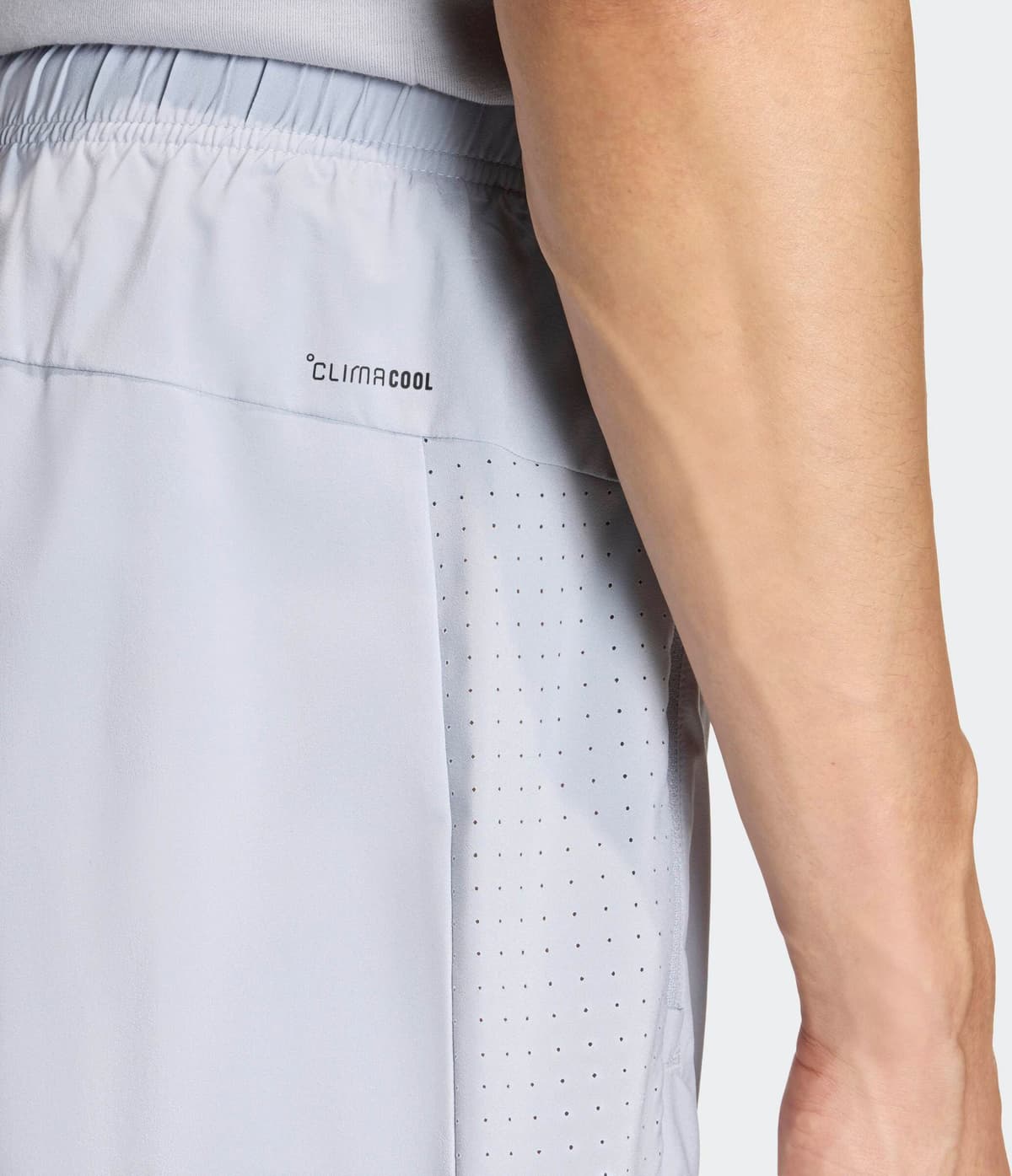 Shorts ADIDAS PERFORMANCE "WORKOUT ESSENTIALS BASE WOVEN", Herren, Gr. S, N-Gr, grau (halo silber, innenbeinlänge ca. 23 cm), Obermaterial: 100% Polyester, Hosen Shorts halo silber, innenbeinlänge ca. 23 cm S, N-Gr