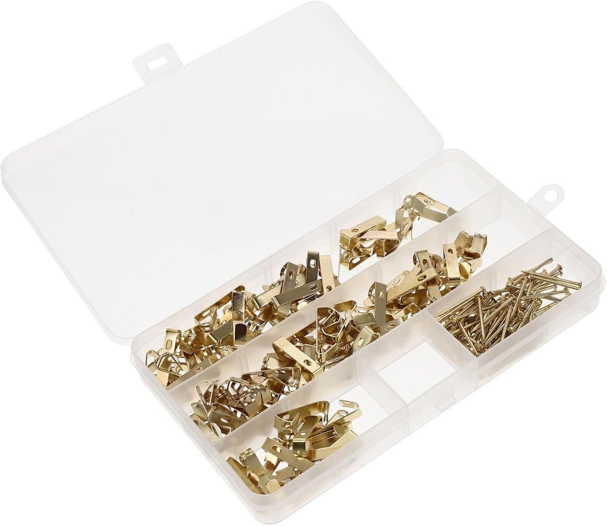 Set van 50 gouden wandhaken van stevig ijzer voor decoratie