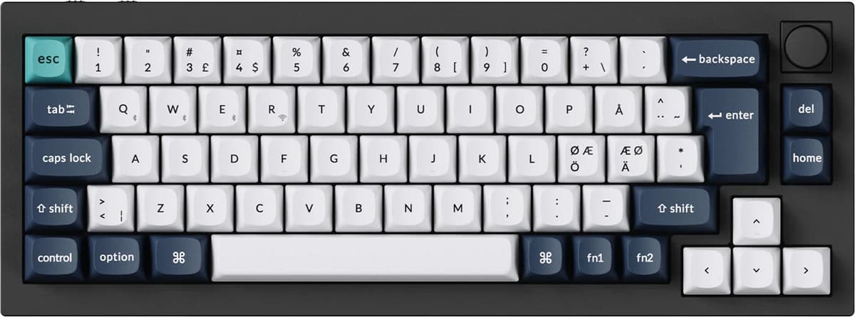 Keychron Q2 Max Qmk 65% Trådløst Mekanisk Tastatur [Gateron Jupiter Brown] - Is