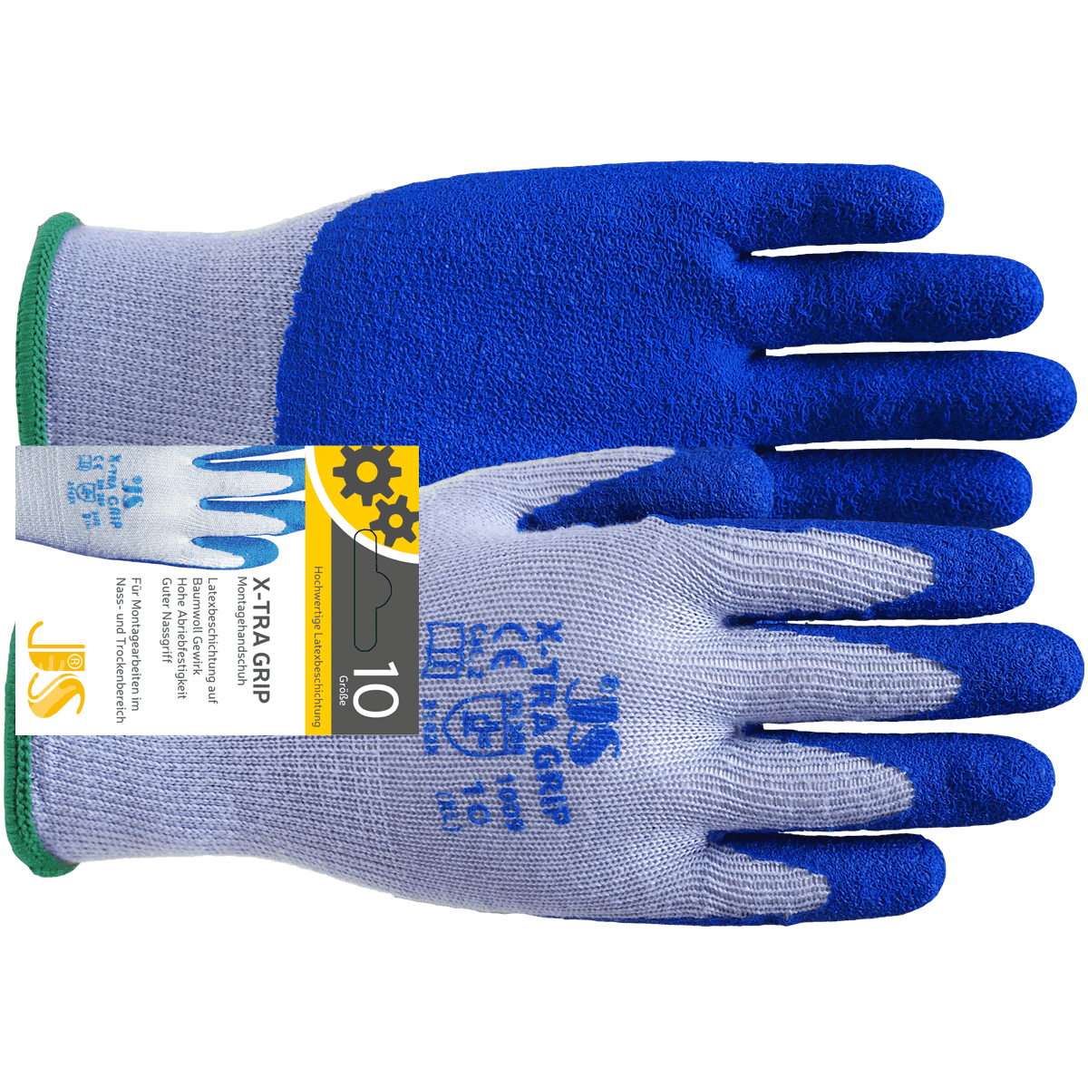 Arbeitshandschuh Latex Beschichtung XL auf Baumwoll-Stick/X-TRA GRIP