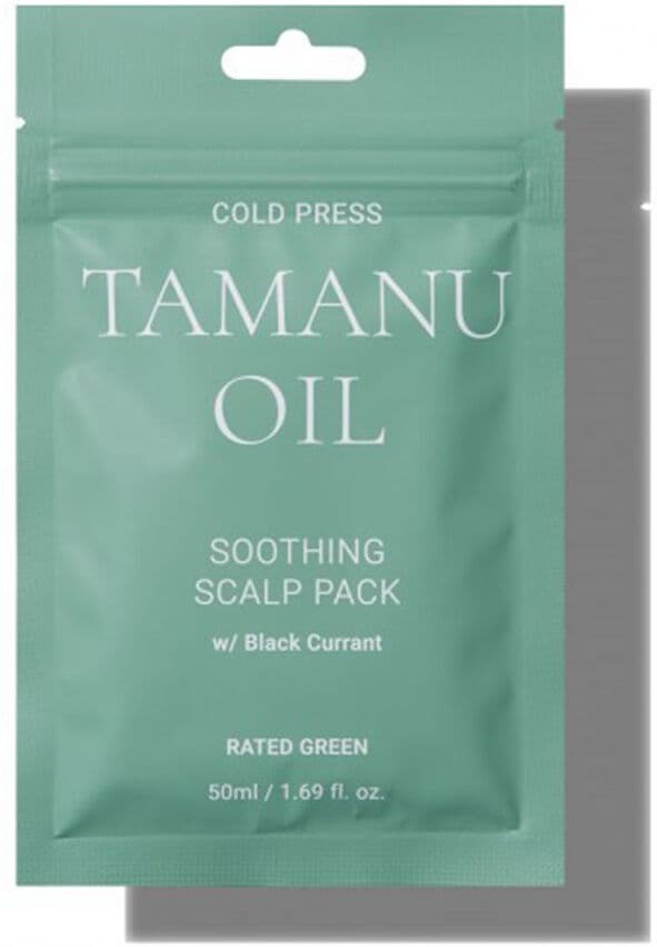 Rated Green Cold Press Tamanu Oil shooting scalp 50 ml