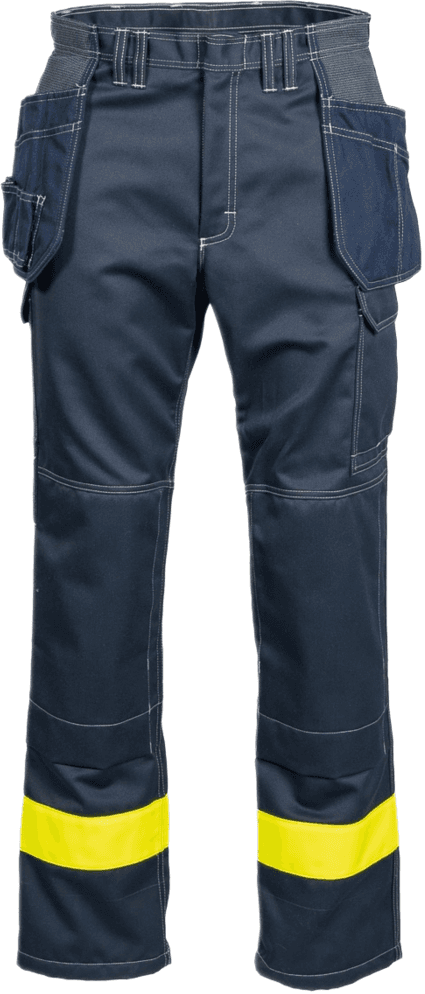 Tranemo Workwear Tranemo Apex 665383 - Multinorm - Arbeidsbukse Gul/marineblå D92