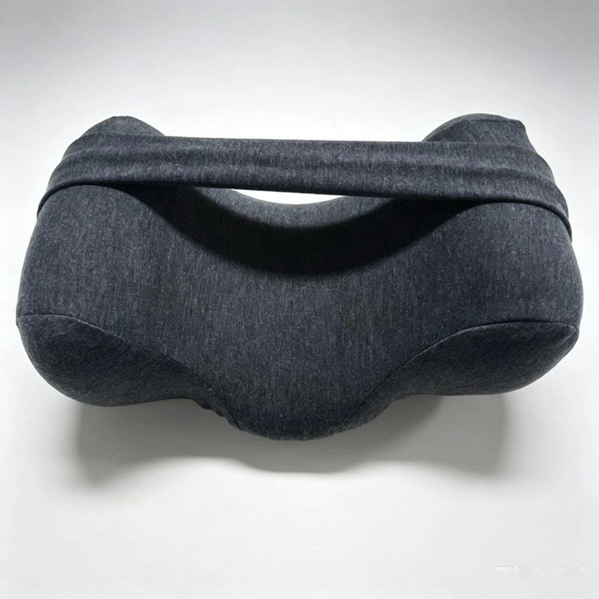 INF Oreiller cervical anti-basculement latéral - Mousse à mémoire de forme, sangle réglable, gris foncé