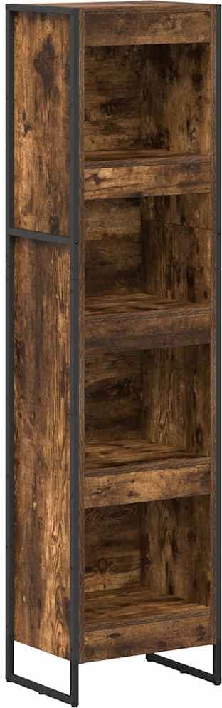 vidaXL Bibliothèque 40 x 30 x 155 cm Bois d'ingénierie Chêne Fumé