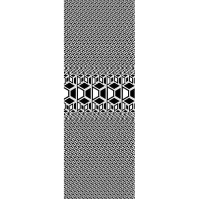 Fototapete ARCHITECTS PAPER "Labyrinth", schwarz (schwarz, weiß), B:1m L:2,8m, Vlies, Tapeten, Grafik Tapete Schwarz Weiß Panel 1,00m x 2,80m