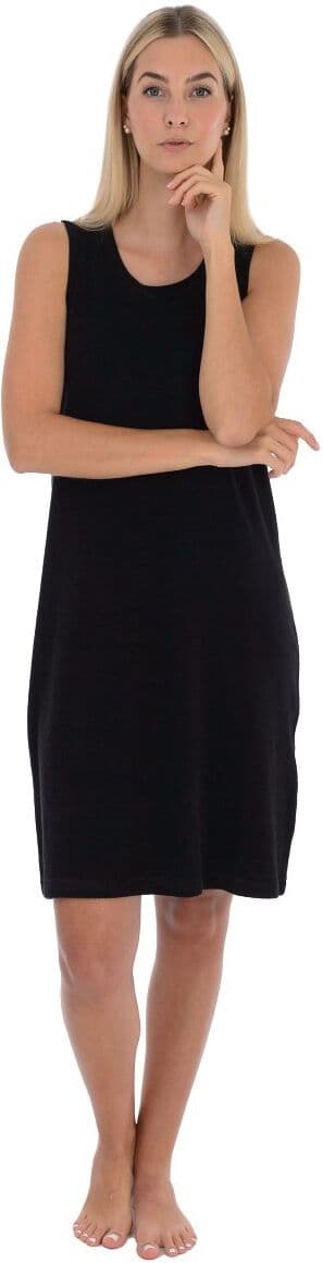 Damenbademantel WEWO FASHION "Damenbademantel 048" Gr. S, schwarz, L:95cm, Leichtfrottier, Hausmäntel, Damenbademantel, leichtes Strandkleid