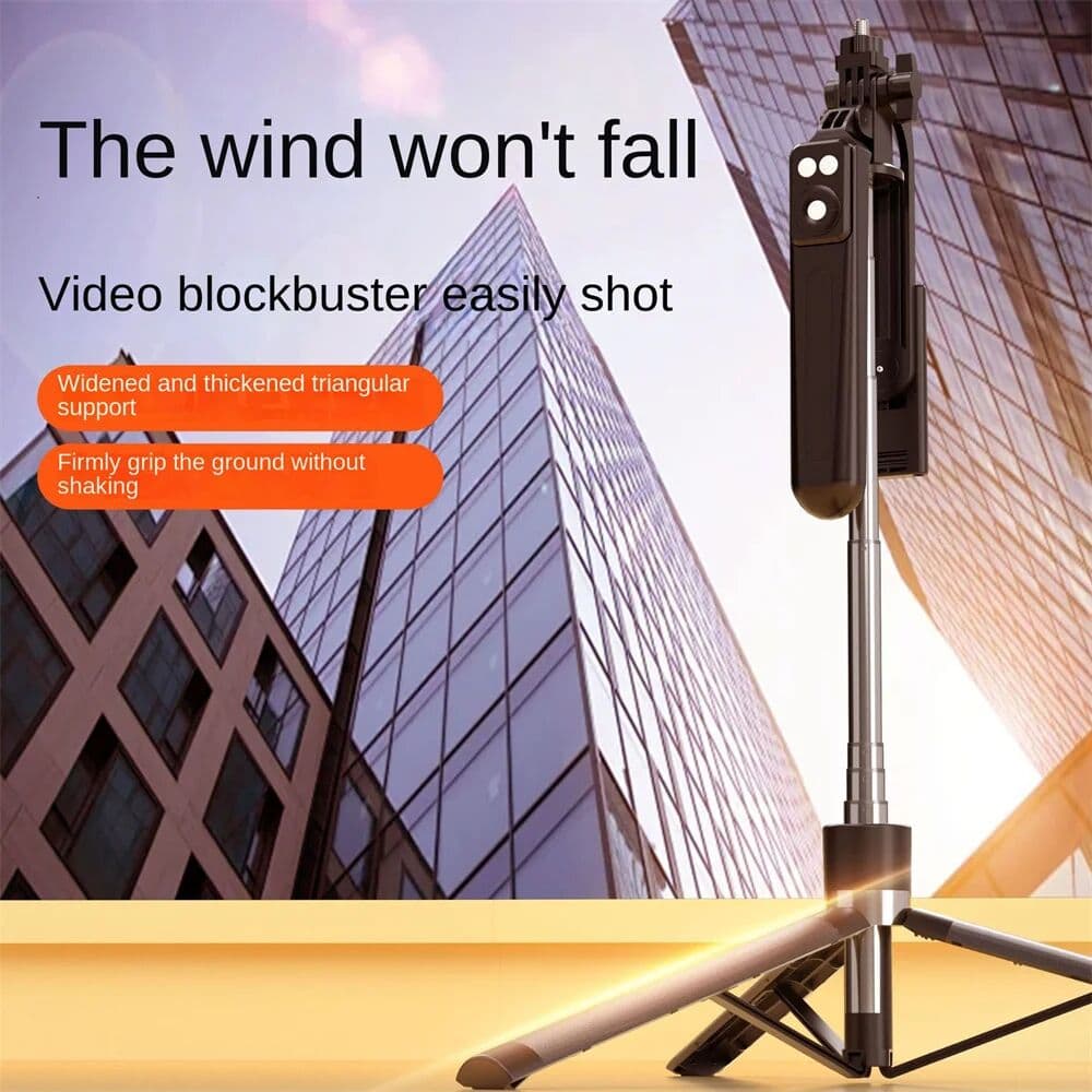 Roreta  1.7M Portable Camera Tripod with Wireless Remote Control and 360° Rotation Phone Holder for Video Recording and Live