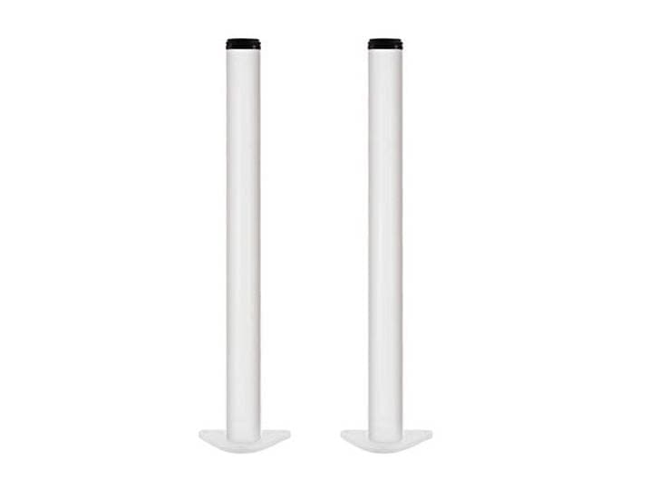 HOCAH Verstellbare Tischbeine aus Edelstahl, 2er-Set, 20–130 cm, DIY-Möbelbeine for Schreibtisch, Schrank(Bianco,90cm)