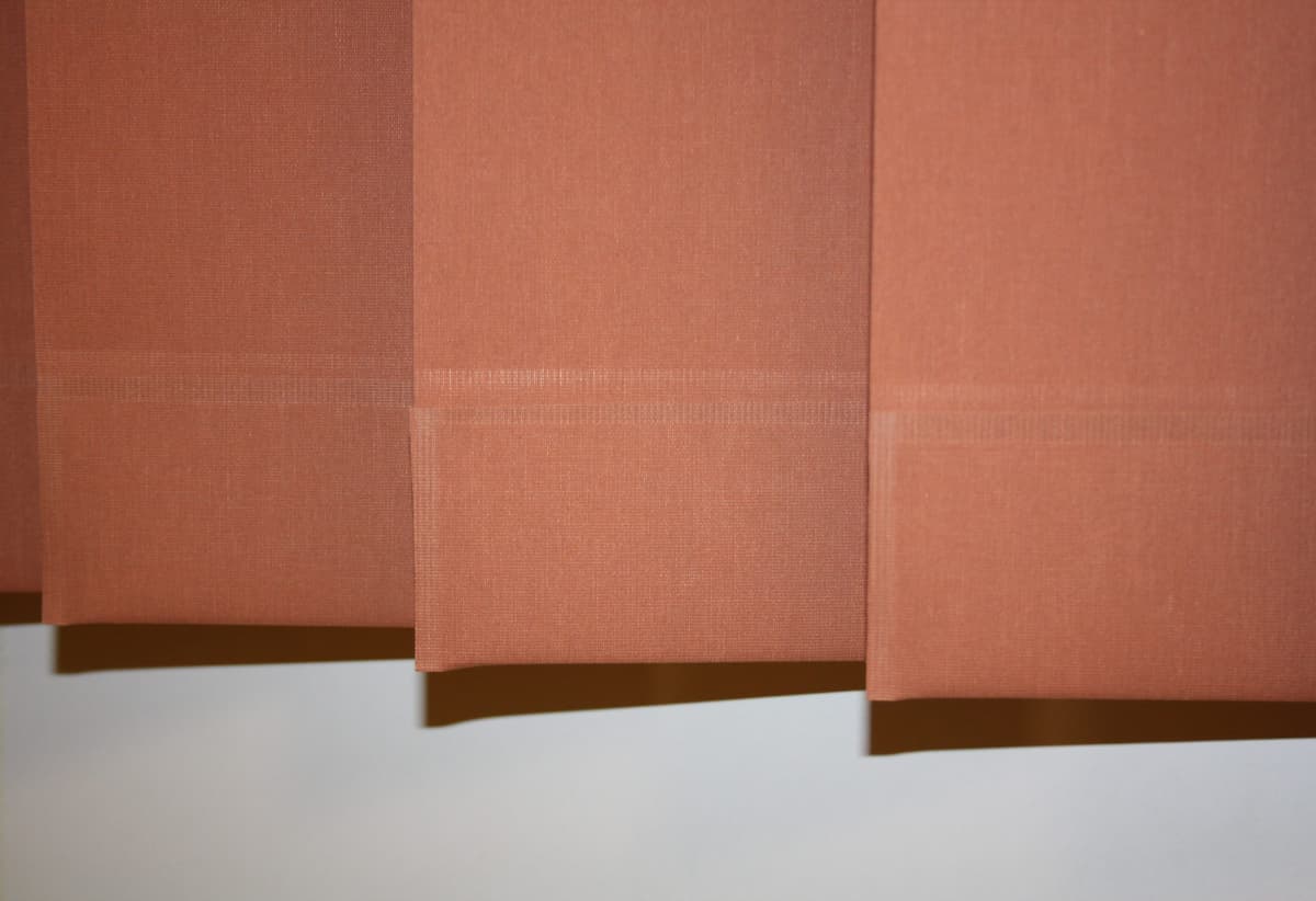 Lamellenvorhang SUNLINES "Montana", orange (terra), B:110cm H:170cm, Jalousien, Lamellenvorhang, Wunschmass terra 170cm, 110cm
