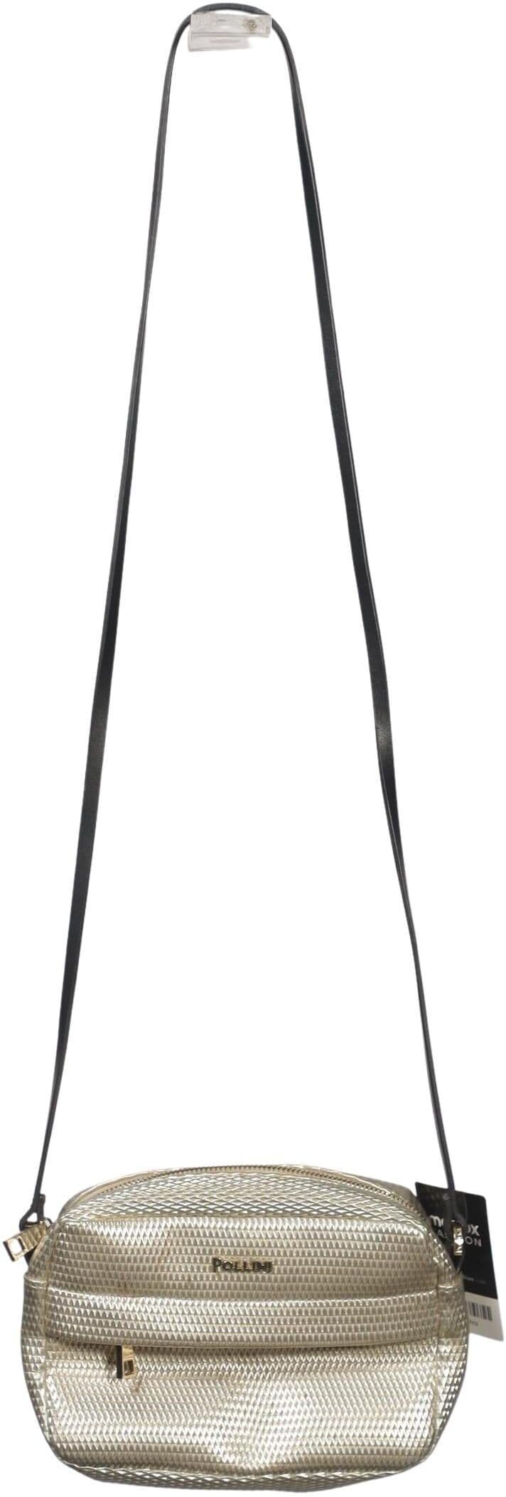 Pollini Damen Handtasche klein, Silber, kein / Etikett / Kunstleder - Second Hand