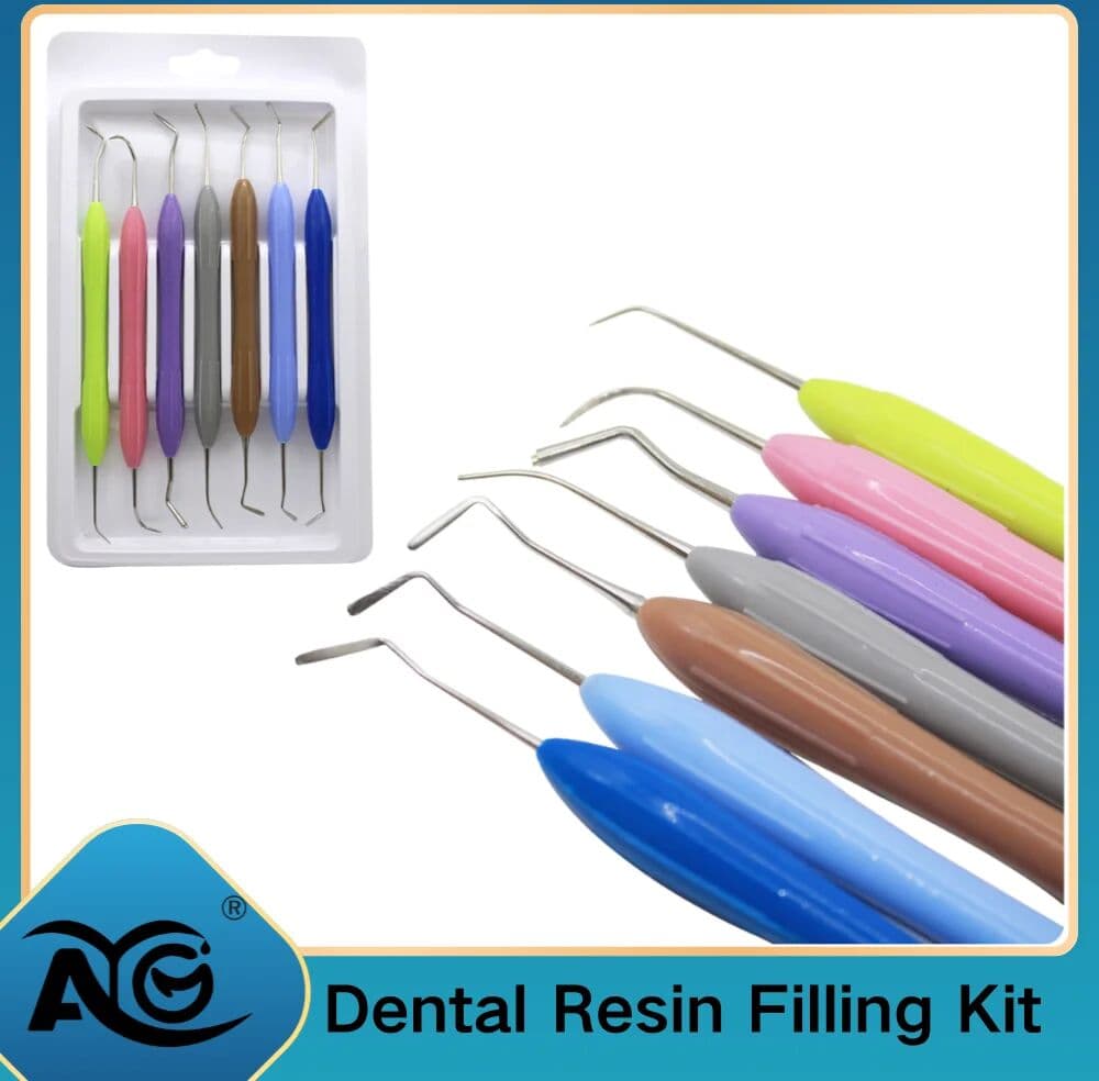 AG Dental Tool Resin Spatulas Composite Instruments Silicone Resins Filler Dentist Aesthetic Restoration Dental Material