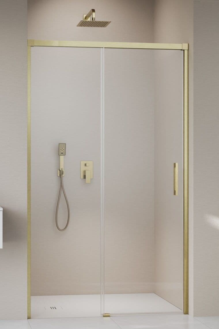 Radaway Idea DWJ Brushed Gold drzwi wnękowe 150cm lewe szczotkowane złoto 387019-99-01L złoto