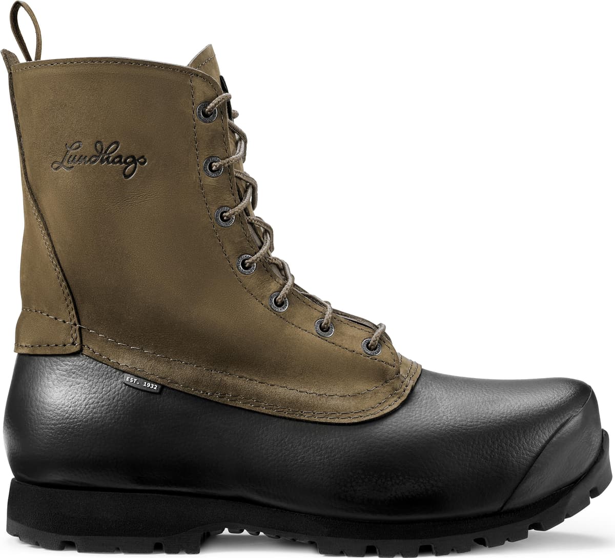 Lundhags Unisex Forest Insulated Boot Mid Dark Moss, 40