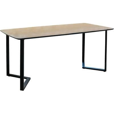 Esstisch GUTMANN FACTORY, beige (natur, schwarz, natur), B:90cm H:77cm T:180cm, Tische, Esstisch
