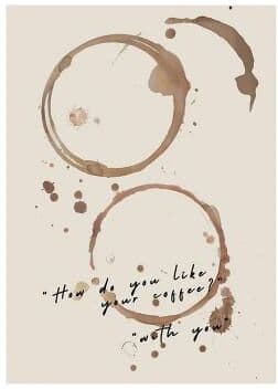 Uplift Essentials Coffee Diver Canvas Poster Trendy Kitchen Gallery Art & Surreal Coffee Lover Wall Decor style 5 11.8 X 16.5 In (30x42cm)