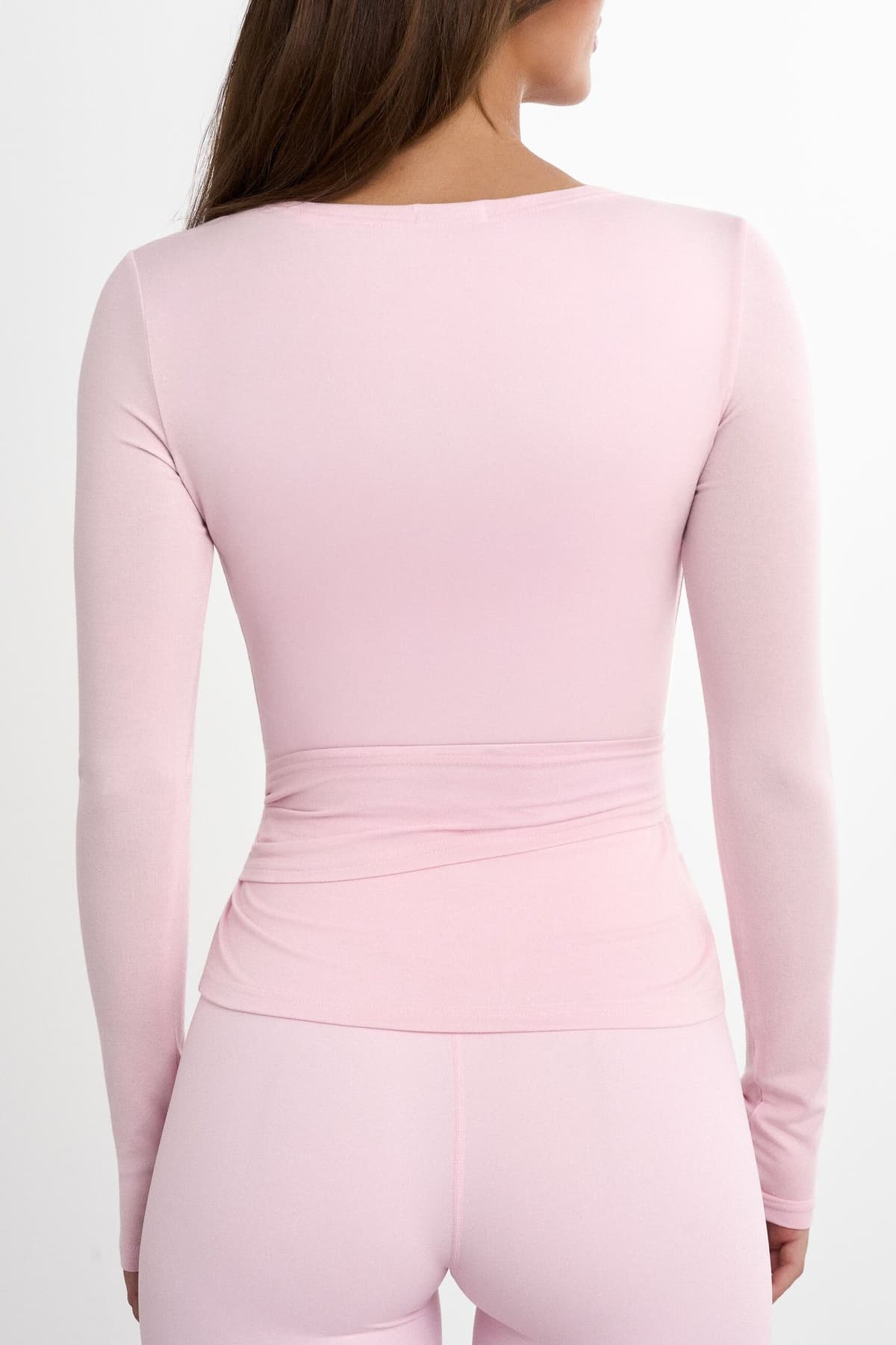 Famme Wrap Cardigan Pink M