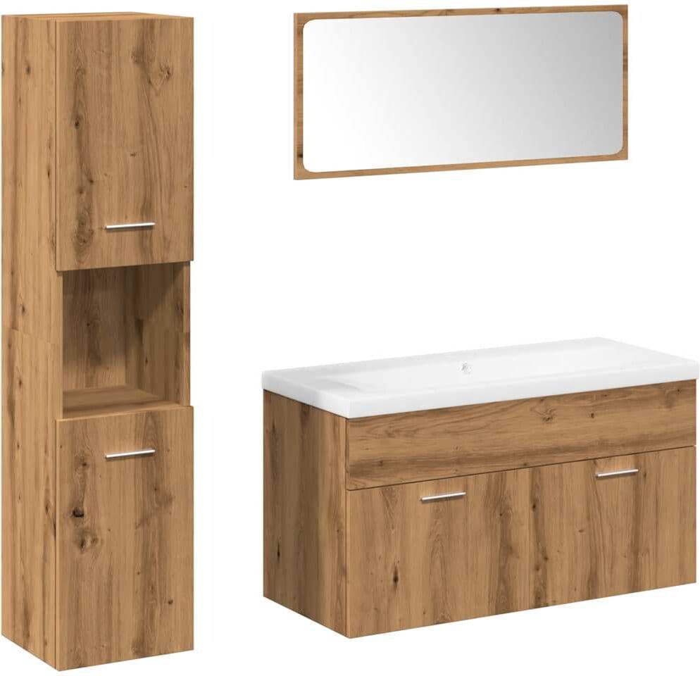 vidaXL Ensemble de meubles salle de bain 5 pcs bois d'ingénierie