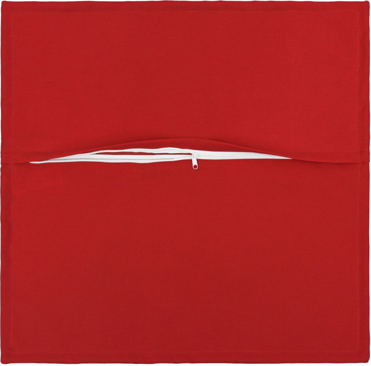 vidaXL Housse de coussin 2 pc HOUTEN Rouge 35 x 35 cm Lin synthétique