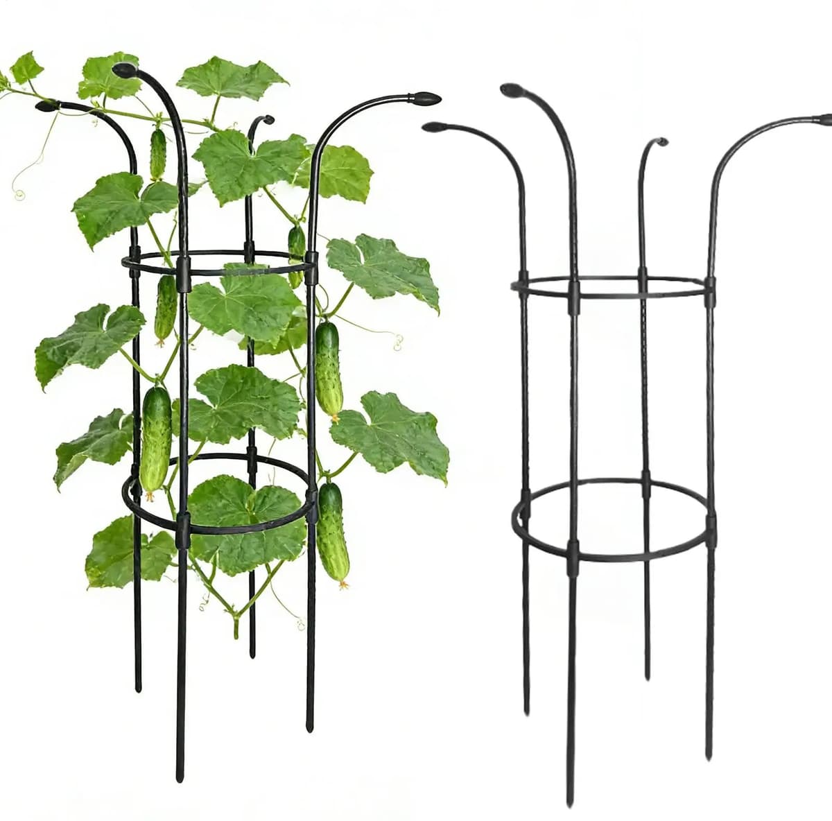 NONE Umbrella Trellis Decorative Vertical Rustproof Stable Umbrella Trellis Tower Frame For Vine Rose Clematis Vegetable Dragon Fruit