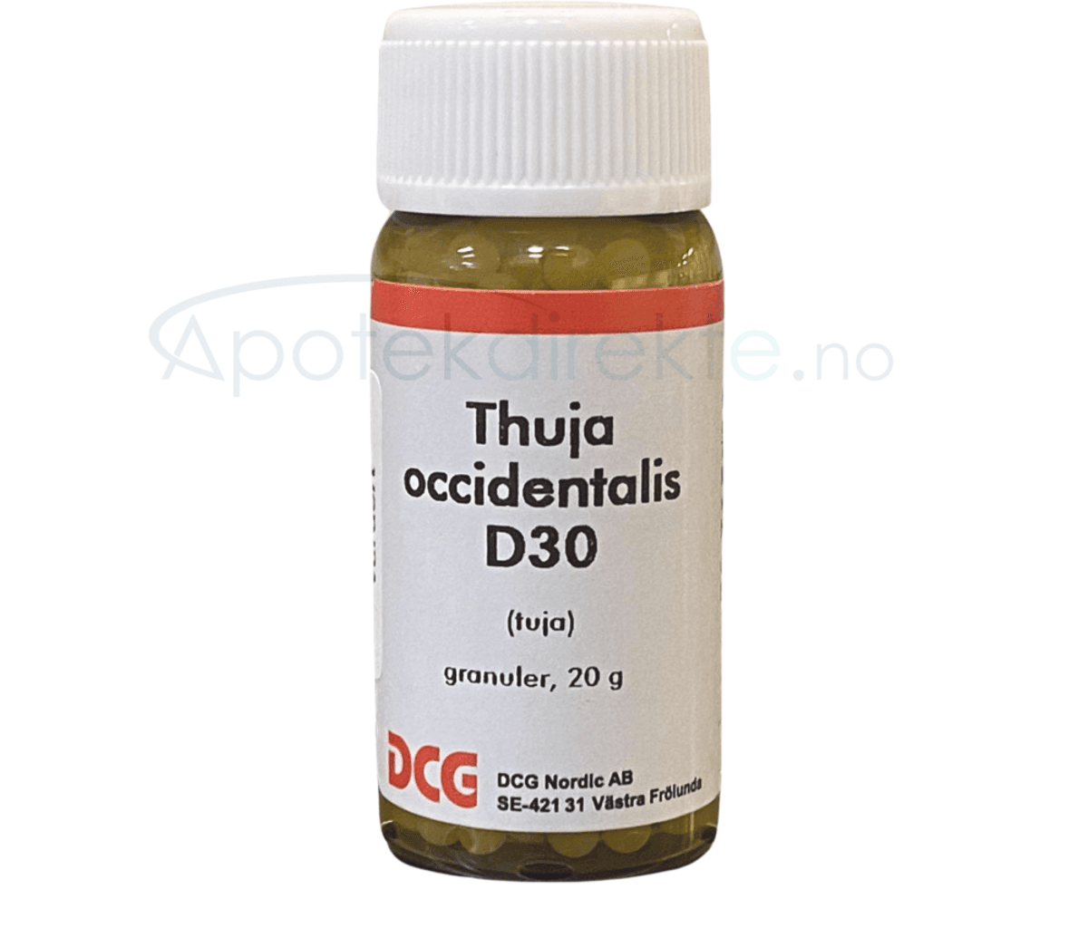 Dcg Thuja Occidentalis D30 20 Gram Piller