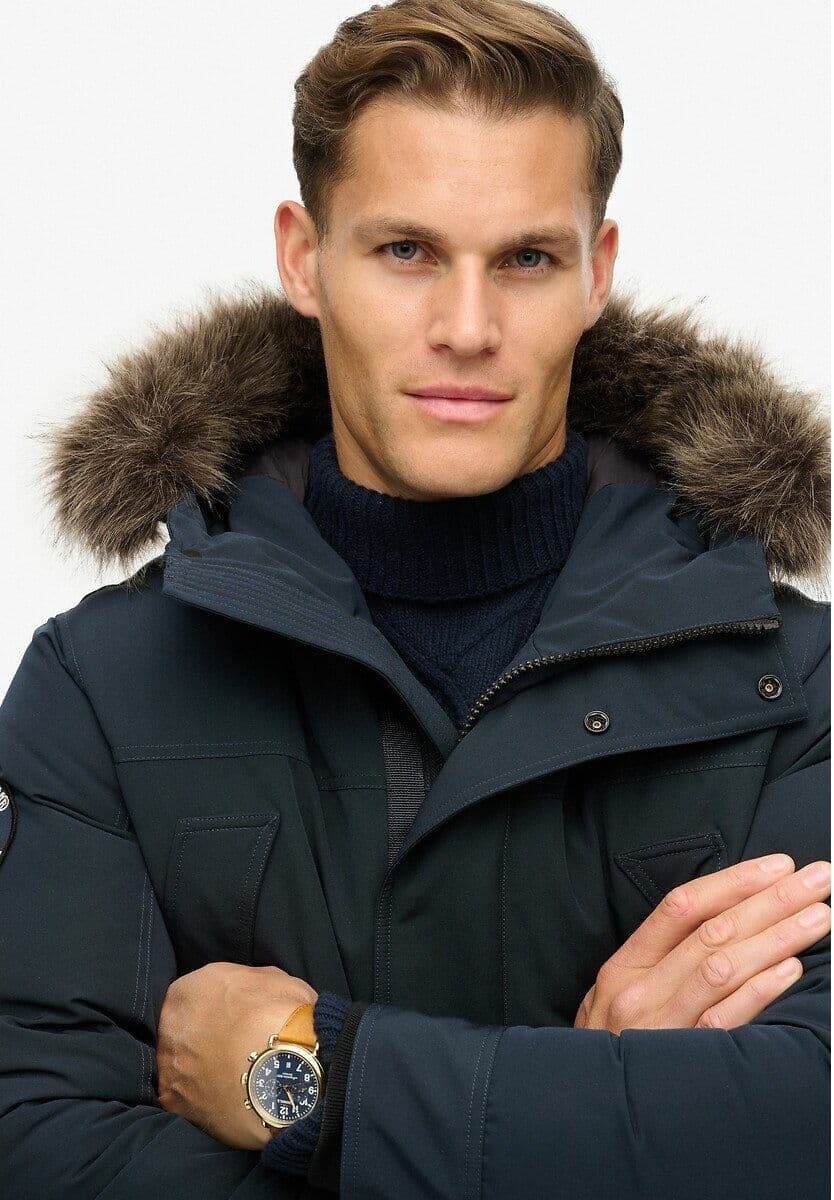 SUPERDRY Parka à capuche imitation fourrure