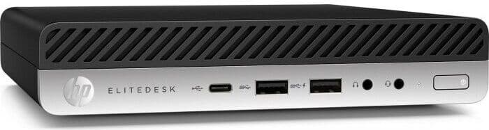HP EliteDesk 800 G4 DM   i5-8500T   4 GB   500 GB HDD   2 x DisplayPort   Win 11 Pro - Refurbished