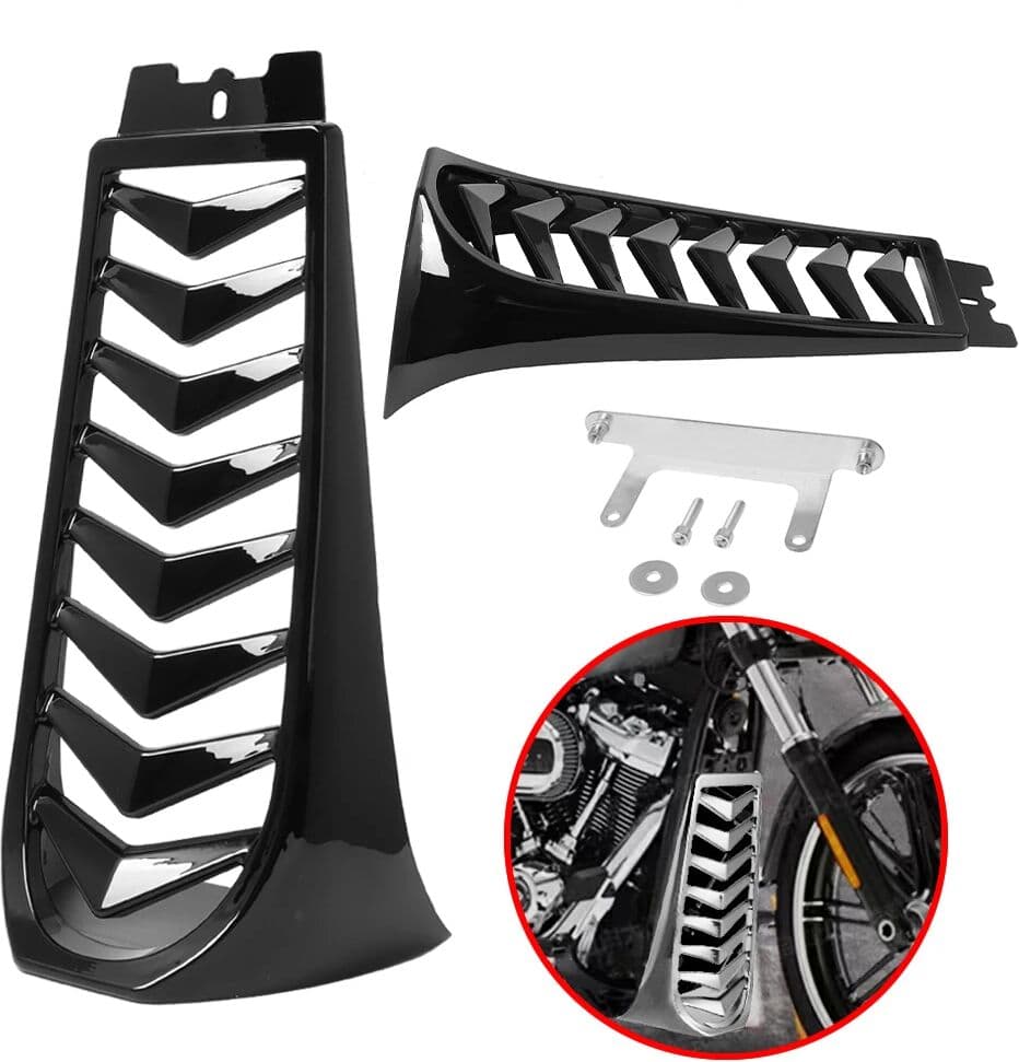 JNYD Motorcycle Front Chin Fairing Spoiler Lower Radiator Cover ABS Plastic For Harley Softail Street Bob Breakout Fat Bob 2018-2022
