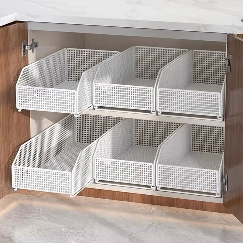 NONE Drawer Storage Box Cabinet with Pull Out Storage Rack Narrow Cabinet Deep Cabinet Storage Basket Pull Out Basket Storage Box
