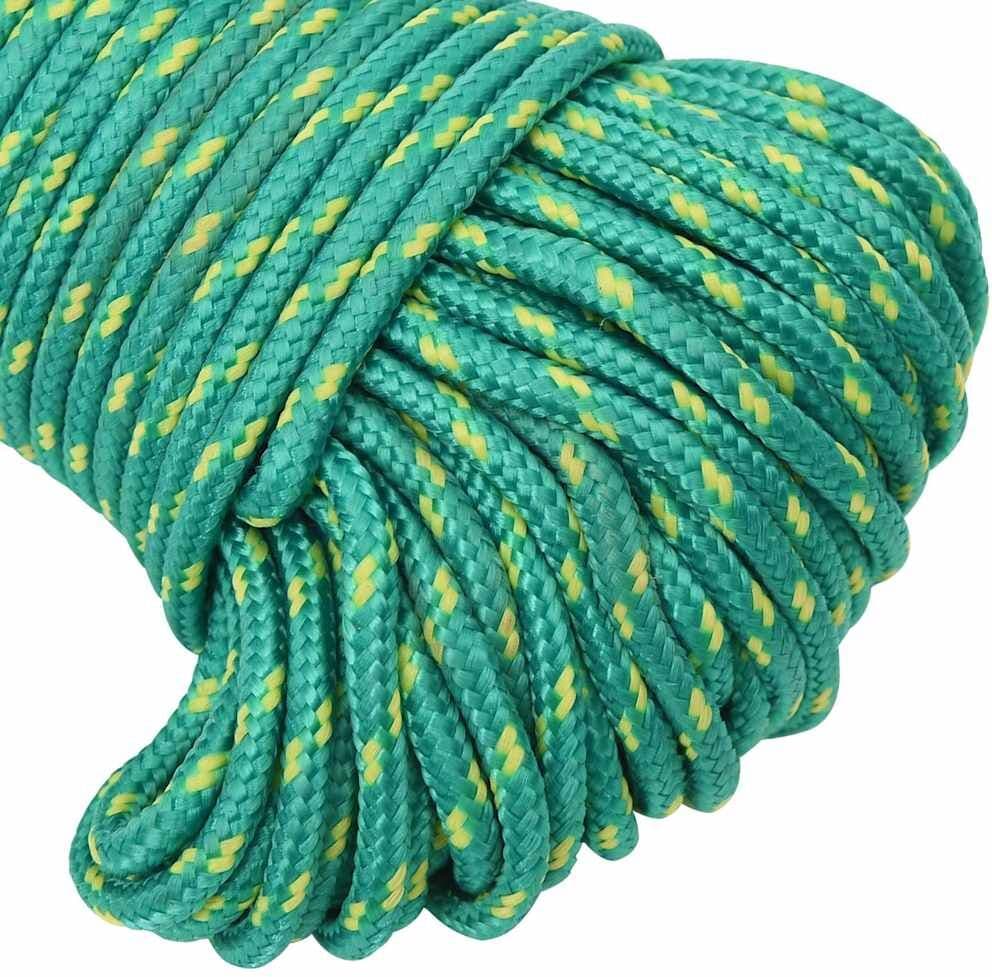 vidaXL Corde de bateau Vert 3 mm 250 m Polypropylène