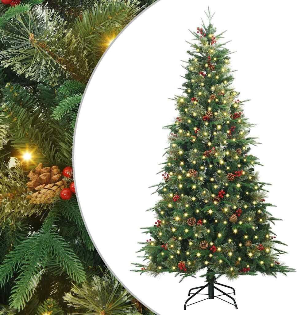 vidaXL Sapin de Noël Artificiel à Branches Articulées Vert 240 cm