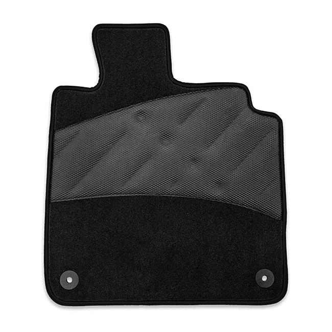 Covorașe, Trux Velur Mochetă Față (Welded Diamond Heel Pad – 4 Bucăți, ) - High Spec Models, Culoare Negru, Mitsubishi L200 Cabi