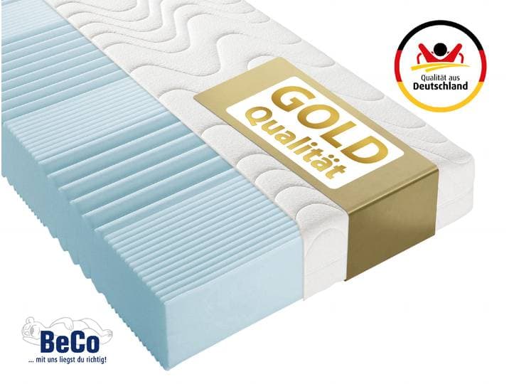 Komfortschaummatratze BECO KS Luxus – GOLD Komfortschaummatratze mit Premiumhöhe , weiss (weiß), B:140cm H:27cm L:200cm, Bezug: 80% Polyester, 20% Viskose, Matratzen, Komfortschaummatratze, 27 cm Höhe, Polyesterbezug, Wendematratze, ideal auch in 140x200