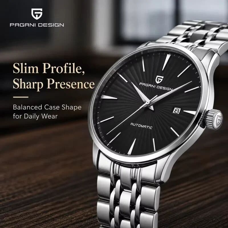 NONE PAGANI DESIGN 2026  Men's Business Mechanical Watch Seagull 2813 Movement Stainless Steel Calendar Display 100M Water PD2770