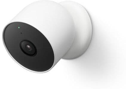 Google Nest Cam (Battery) Indoor & Outdoor Full HD 1080p Smart Security Camera Snow